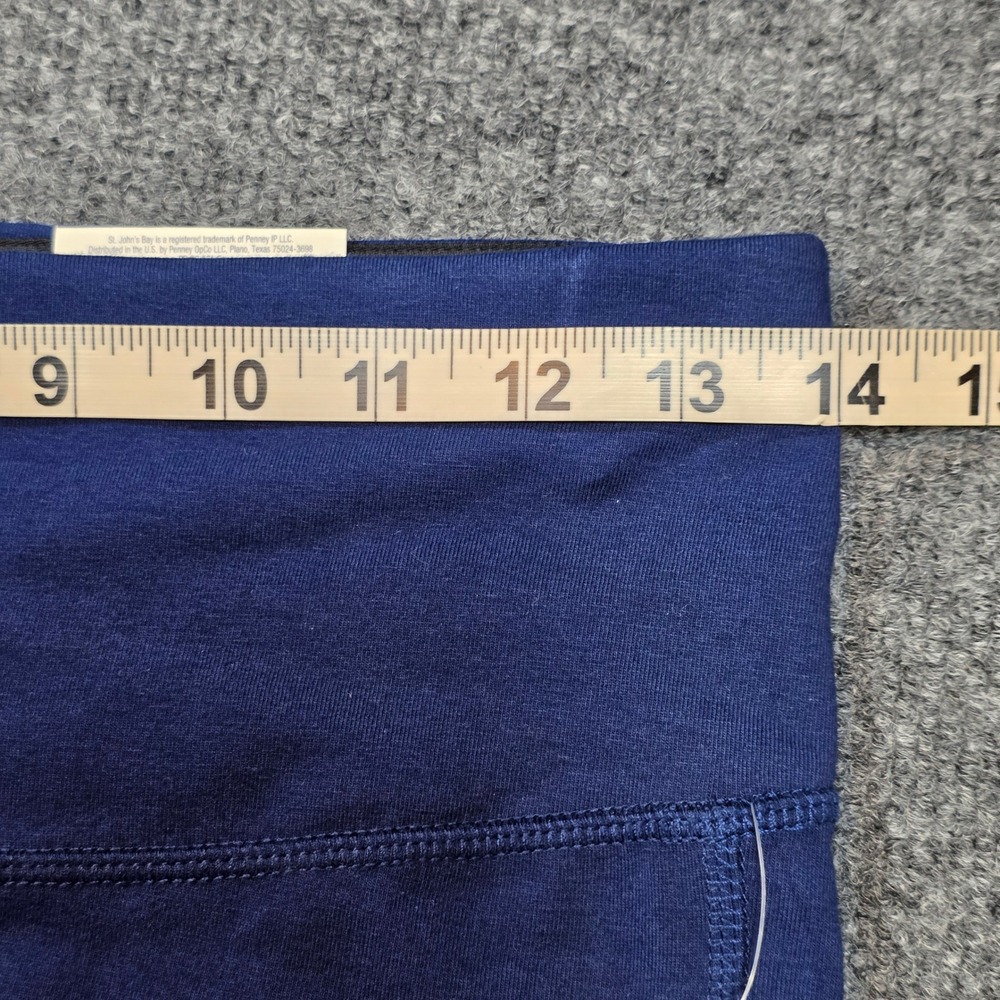 St Johns Bay Womens Blue Tummy Control High Waist Active Leggings Size S New - Picture 7 of 15